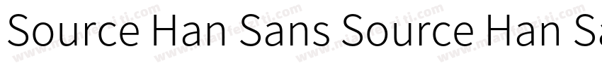 Source Han Sans Source Han Sans字体转换